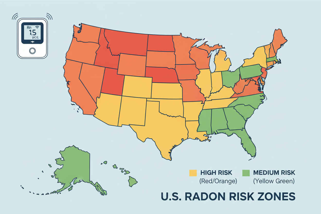 Radon by State: Which States Have the Highest Radon Levels?